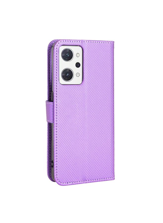 S-TOP Case For OPPO Reno7 A Diamond Texture Leather Phone Case - Image 3