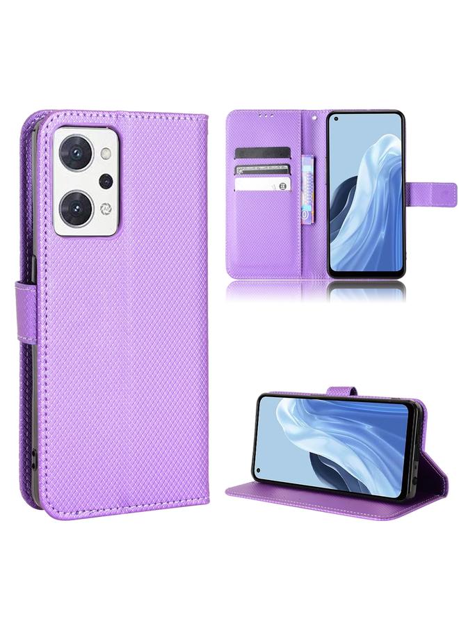 S-TOP Case For OPPO Reno7 A Diamond Texture Leather Phone Case - Image 1