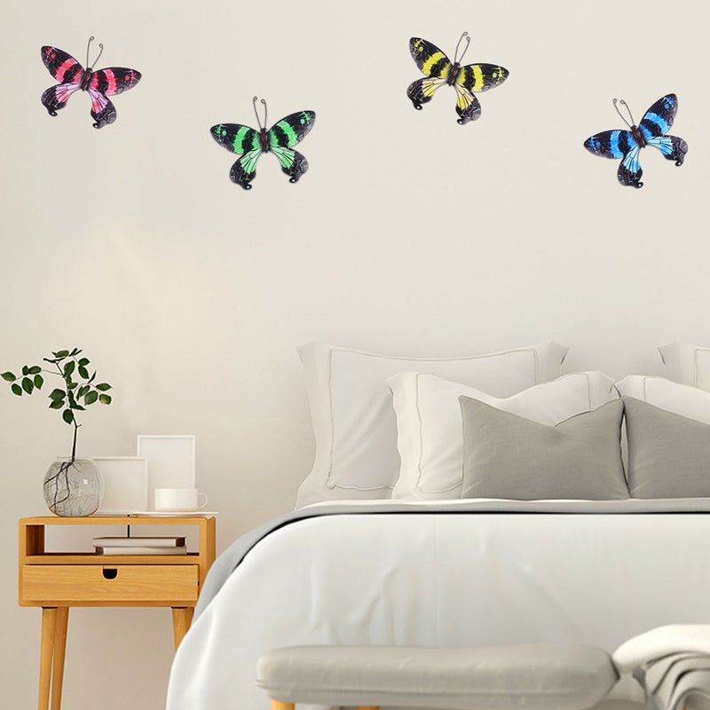 4 pcs Wrought Craft Home Wall Art Decor Wall Hanging Ornament - Image 3