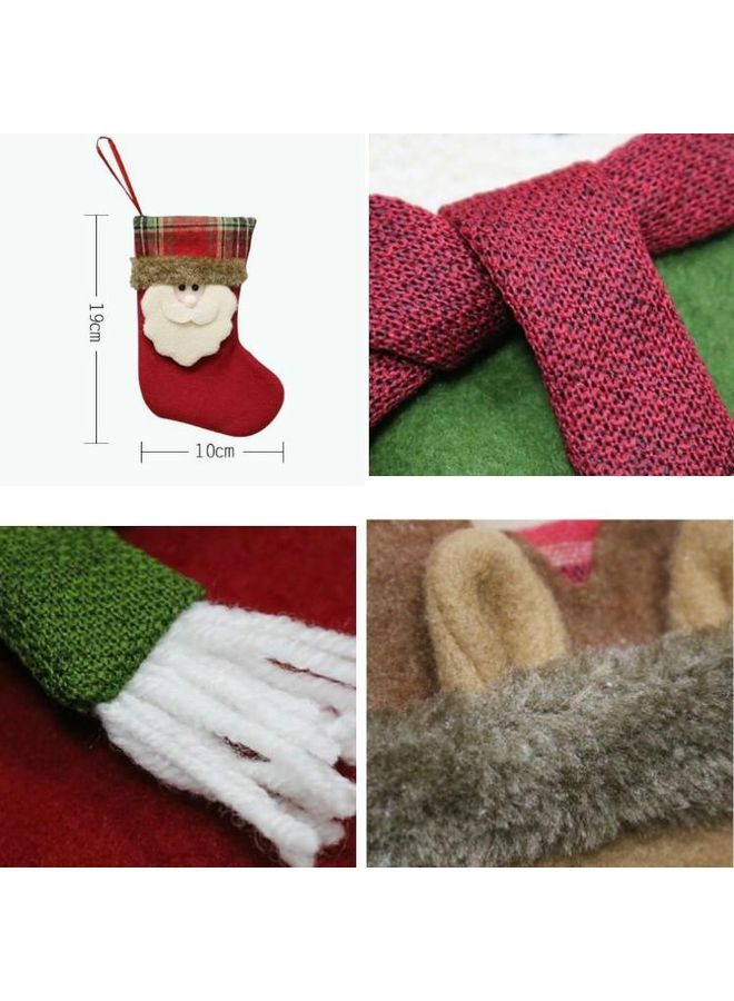 NIBEMINENT 4-Piece Socks Tree Pendant Decoration Gift Bag Multicolour - Image 3