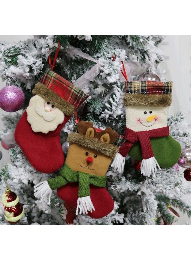 NIBEMINENT 4-Piece Socks Tree Pendant Decoration Gift Bag Multicolour - Image 4