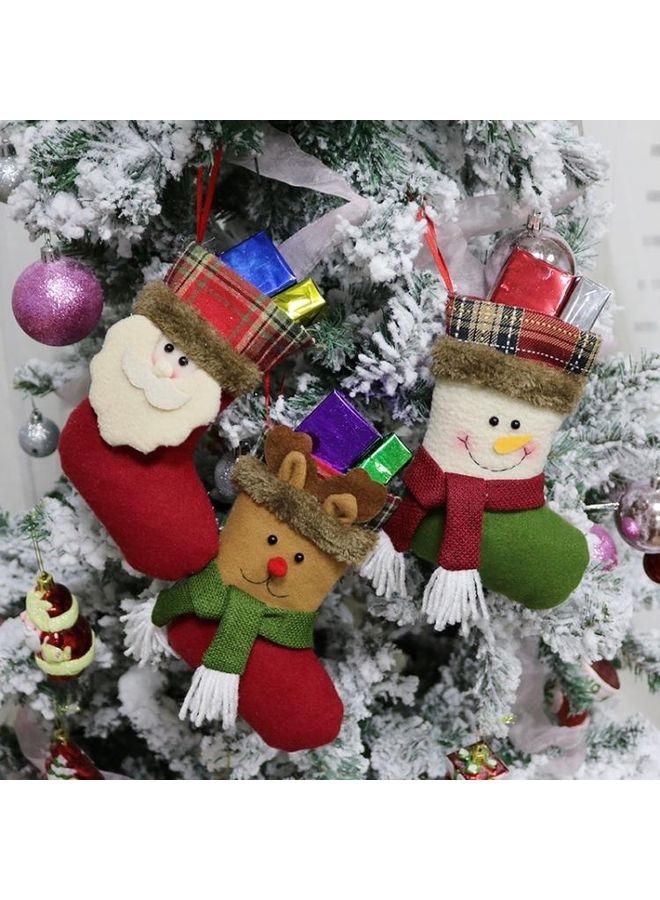 NIBEMINENT 4-Piece Socks Tree Pendant Decoration Gift Bag Multicolour - Image 5