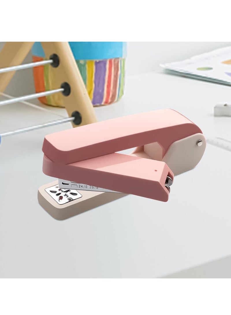 Generic Rotating arm binding machine, 360 ° rotating booklet binding machine, 20-25 sheets, 24/6 needles (pink)  - Image 4