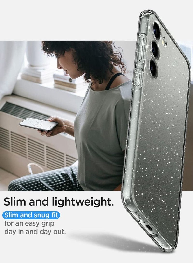 Spigen Liquid Crystal Glitter for Samsung Galaxy S23 Case Cover - Crystal Quartz - Image 4