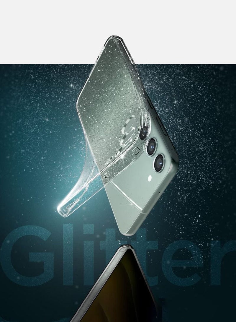 Spigen Liquid Crystal Glitter for Samsung Galaxy S23 Case Cover - Crystal Quartz - Image 3