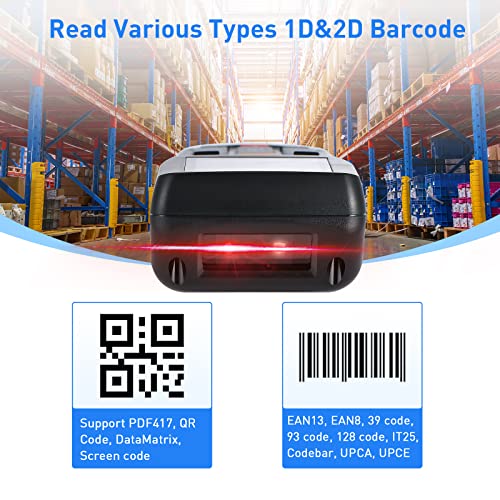 Onewscan Inventory Scanner, Wireless Barcode Scanner 1D&2D&PDF417 Portable Handheld QR Barcode Reader for Collector Data Terminal Inventory Device with 2.2 Inch TFT Color Screen - Image 4