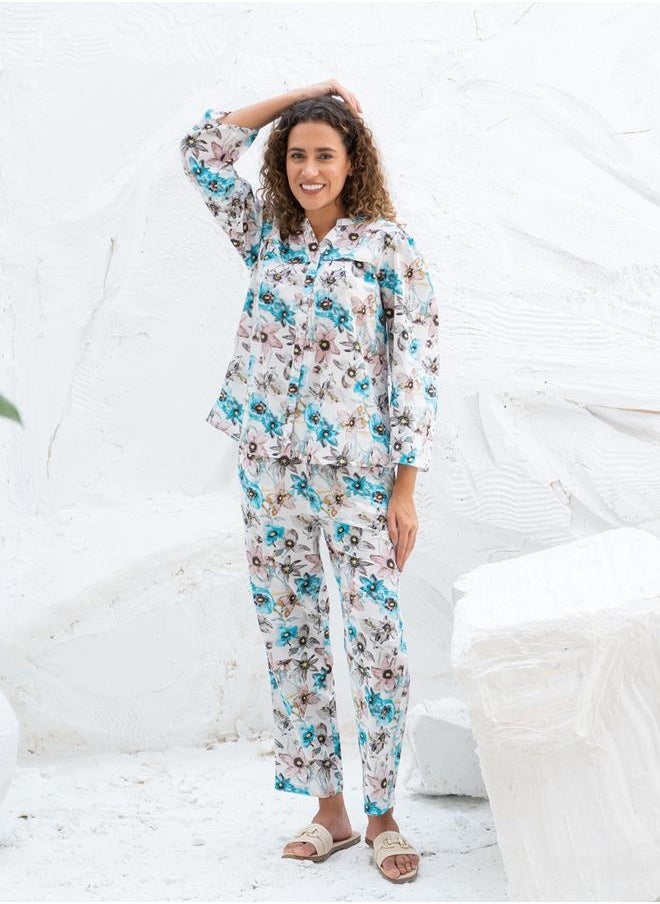 sanskrutihomes Women Floral Printed Night suit by Styli  - Image 1