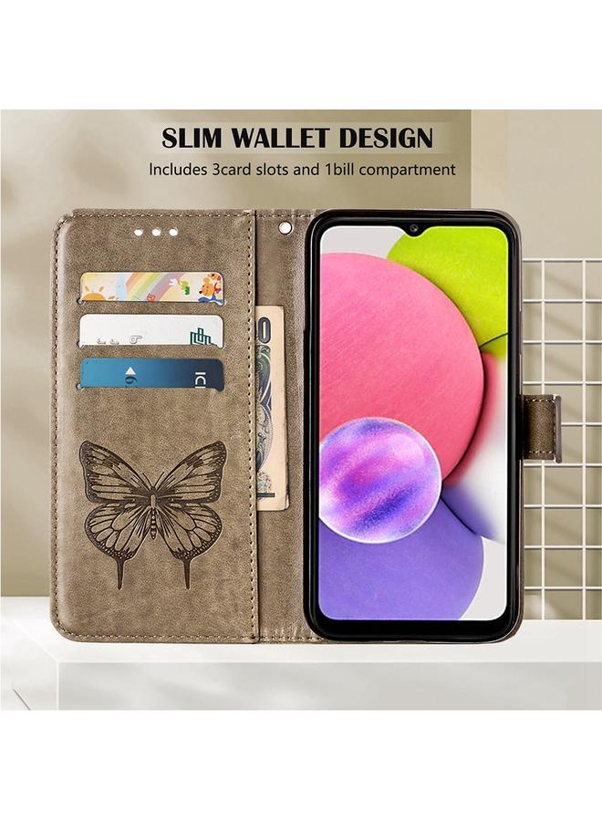 اس-توب جراب لهاتف Infinix Hot 10i / Smart 5 Pro، جراب هاتف جلدي منقوش بنقشة الفراشة - Image 4