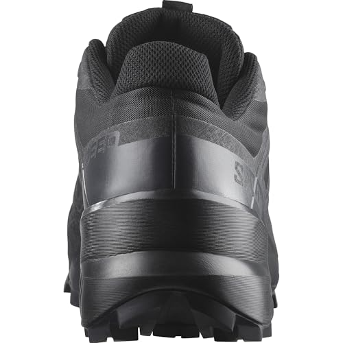 Salomon Men’s Speedcross Trail Running Shoes - Black/Black/Quiet Shade - 11.5 - Image 4