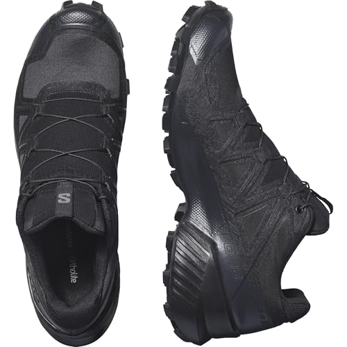 Salomon Men’s Speedcross Trail Running Shoes - Black/Black/Quiet Shade - 11.5 - Image 5