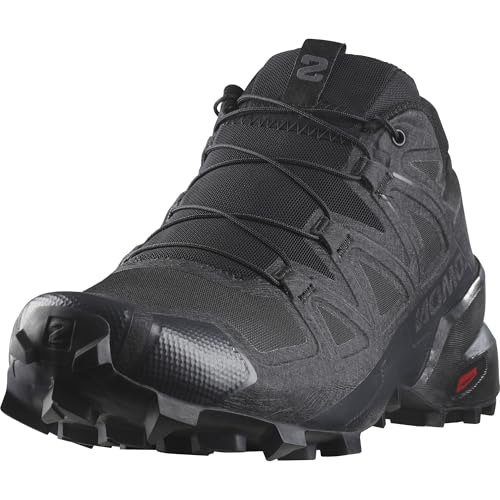 Salomon Men’s Speedcross Trail Running Shoes - Black/Black/Quiet Shade - 11.5 - Image 3