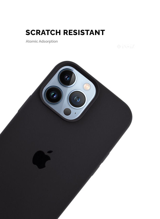 INEIX Logo Compatible Silicone Case Cover For Apple iPhone 13 Pro Max Charcoal - Image 3