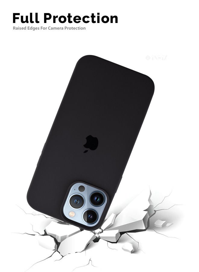 INEIX Logo Compatible Silicone Case Cover For Apple iPhone 13 Pro Max Charcoal - Image 4