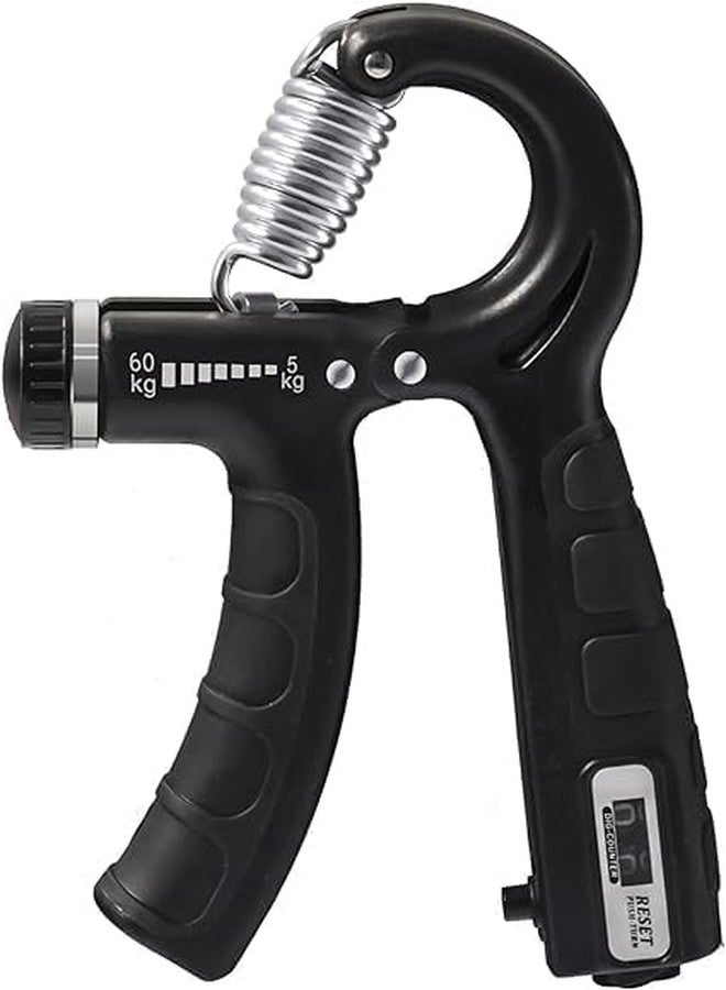 T TOPLINE 5KG To 60KG Weight Adjustable Hight Quality Hand Gripper for Men & Women |Hand Grip|Finger Exerciser|Power Gripper|Hand Exerciser Equipment|Hand Strengtheners (BLACK WITH COUNT) - Image 3
