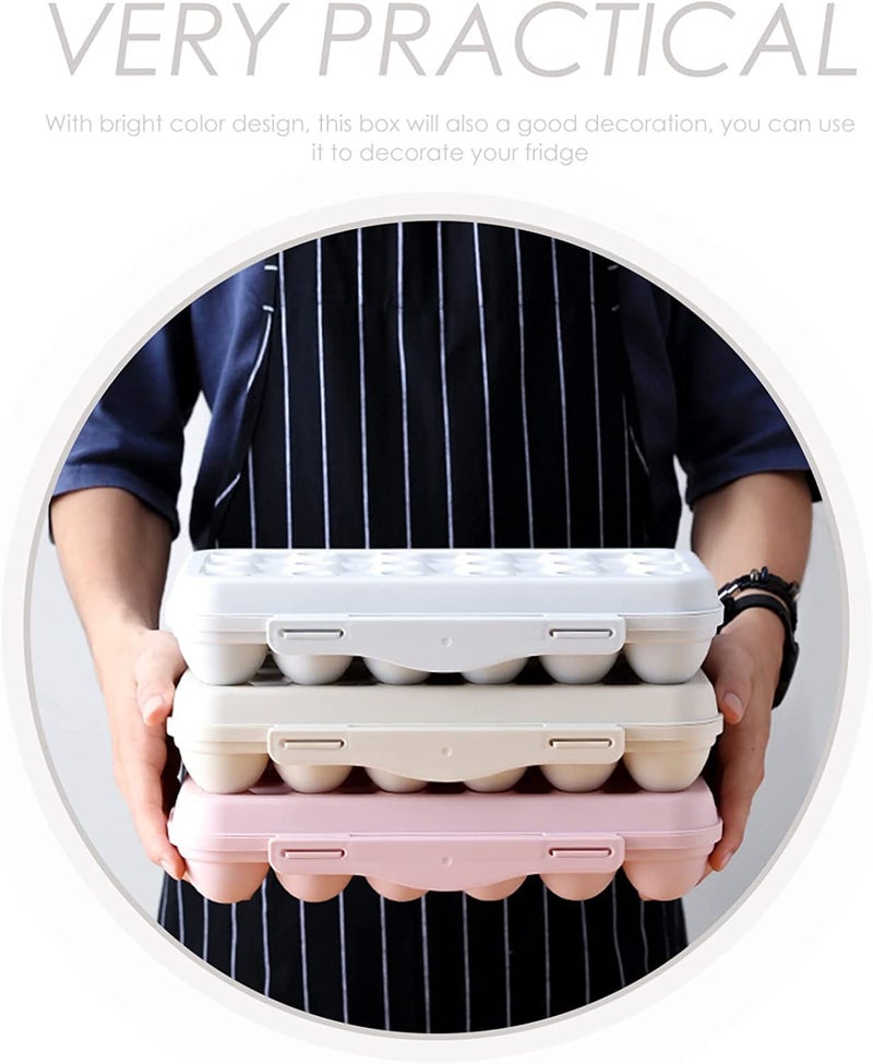 TGOPIT صندوق تخزين البيض البلاستيكي TGOPIT مع 18 فتحة لحامل البيض - Image 5