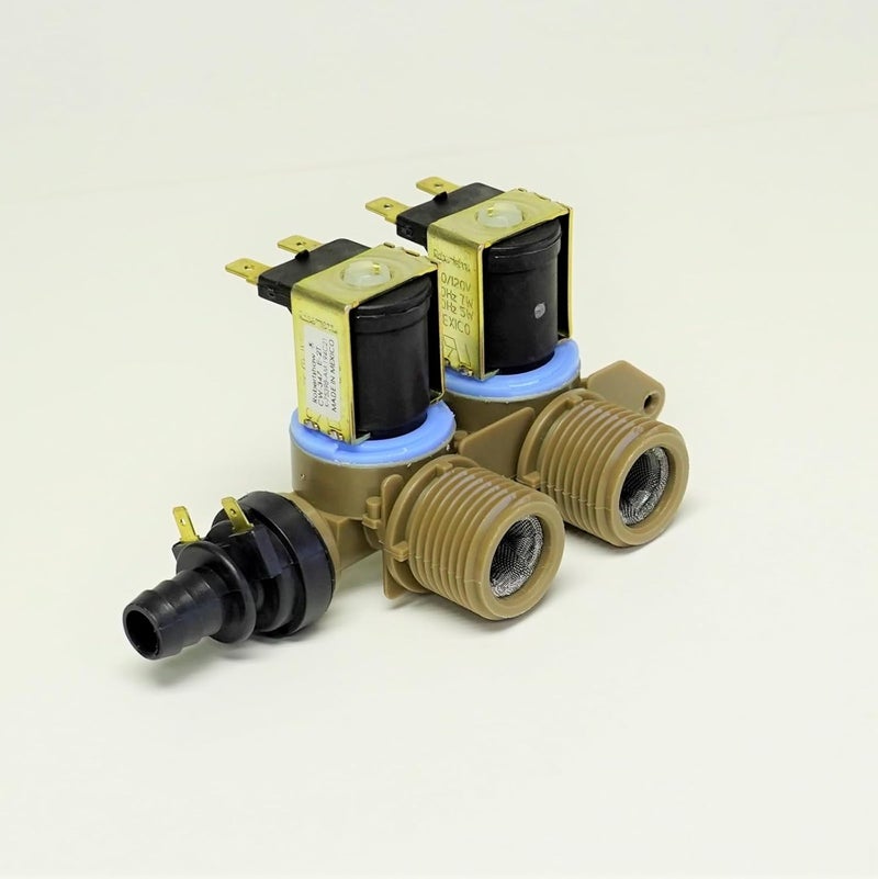 CW-347 Universal Water Valve - Replacement Part, Two Solenoid Coils, Thermistor Included, Direct Fit Washing Machine Repair Accessory - Image 1