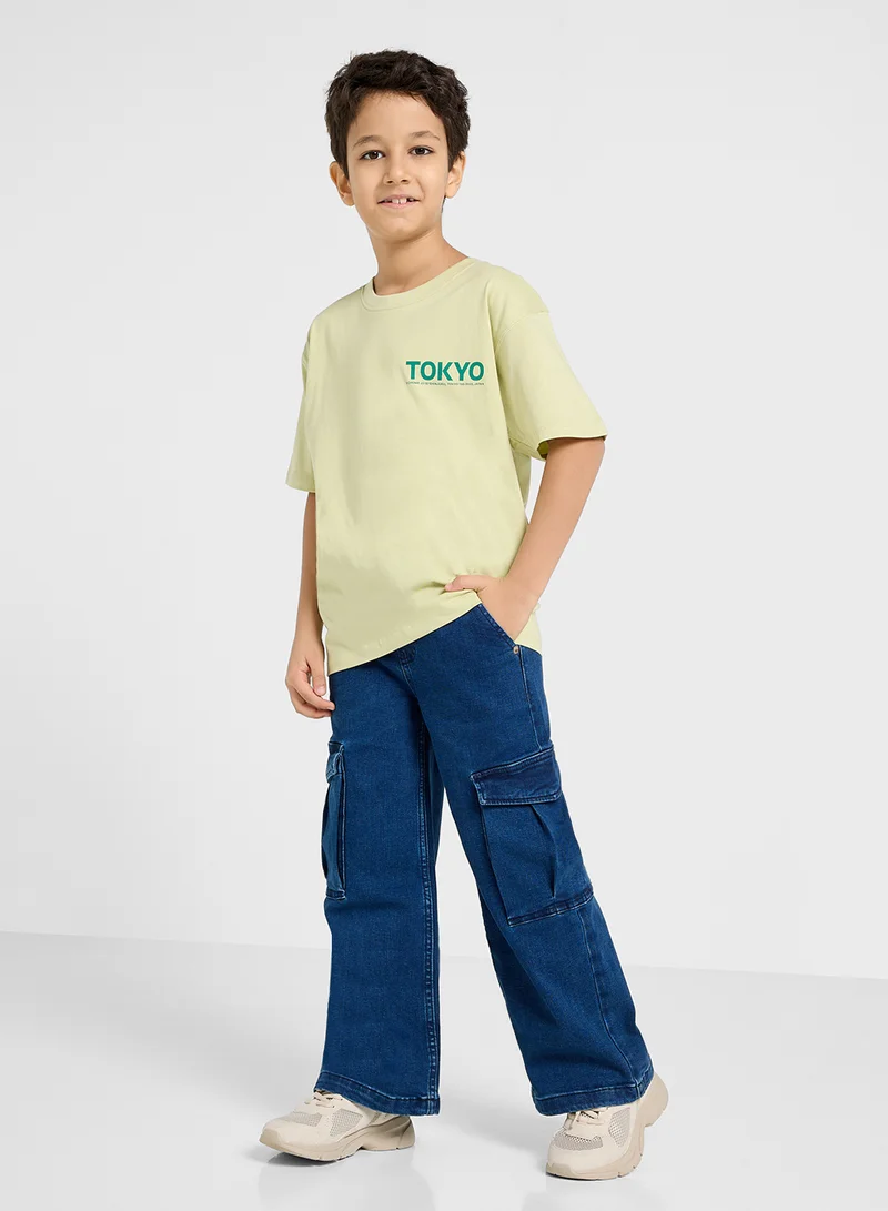 Ripples BOYS DROP SHOULDER T-SHIRT