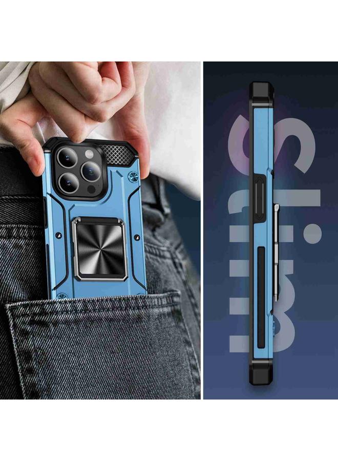 S-TOP Case For iPhone 15 Pro Shockproof Metal Holder Phone Case - Image 3