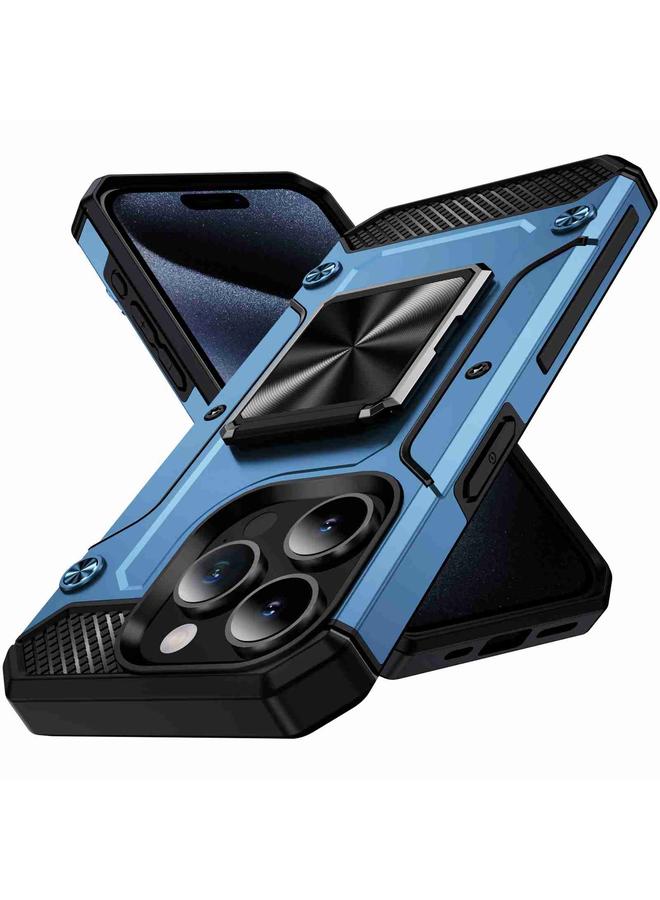 S-TOP Case For iPhone 15 Pro Shockproof Metal Holder Phone Case - Image 1