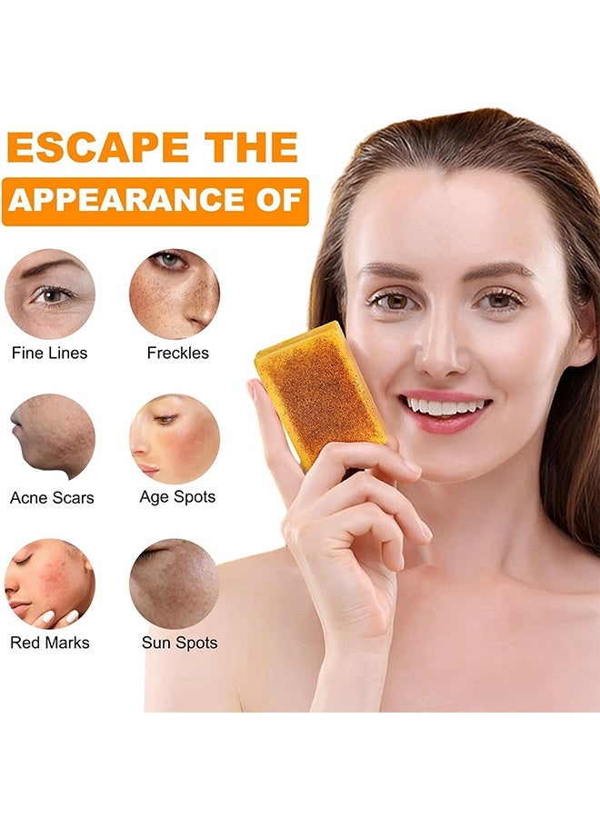 IKZEE Lemon Turmeric Kojic Acid Soap, Dark Spot Corrector, Deep Cleansing and Brightening Soap Bar, Moisturizing for Face and Body, Skin Whitening Soap for Even Skin Tone, 100g - Image 5