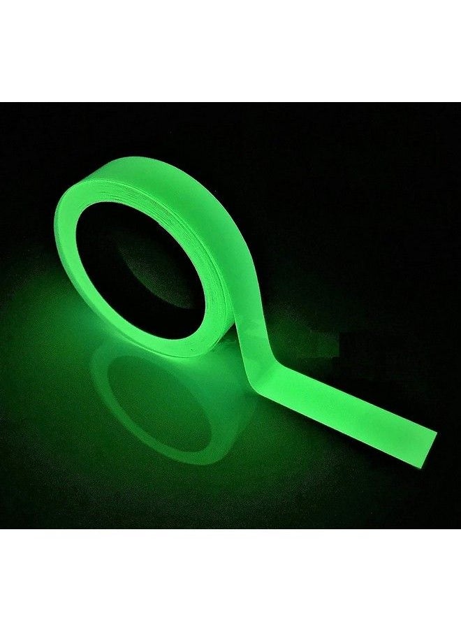JSITON Glow In The Dark Tape 33 Ft X 1 Inch Luminous Photoluminescent Luminescent Emergency Roll Safety Egress Markers Stairs Walls Steps Exit Sign. Glowing Pro Theatre Stage Floor (33 Ft X 1 Inch)  - Image 2