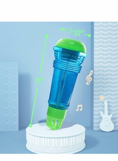 Excefore 2 Pcs Microphone for Kids Battery-Free Magic Karaoke Voice Amplifying Retro Toy Singing, Speech & Communication Therapy - 10" (Blue Green)  - Image 5