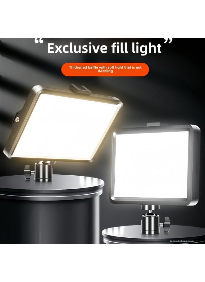 General - Live Light Supplement Photography Lighting Lamp Desktop Photo Supplement Light Food Flat Lighting Lamp Portable Live Room Soft-Specifications:Extra Large 【210cm Floor Stand】 Overhead Slope Set - Image 1