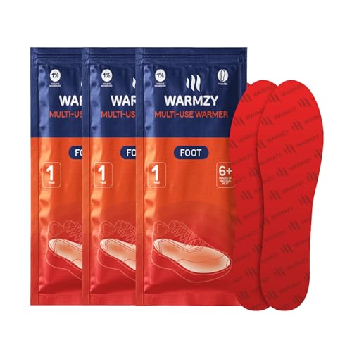 Warmzy Foot Warmer (3 Pair) | Warmth up to 9+ Hours | Self-Activated Foot Heat Pouch | Long-Lasting Self-Heating Winter Travel & Trekking Essentials for Men & Women - Image 1