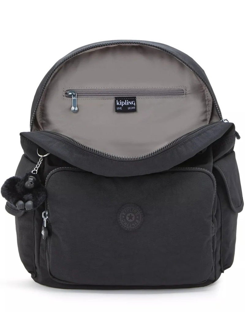kipling City Pack Medium Female Backpack - Black Noir - Image 5