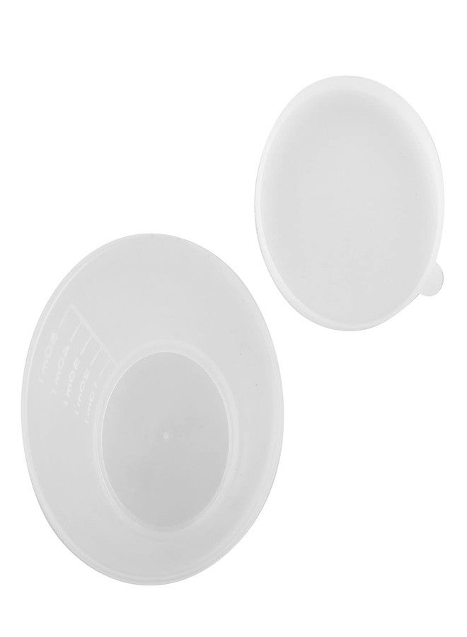 JCBIZ Measuring Cup JCBIZ 12pcs 50ml Plastic Graduated Transparent Measuring Cups with Lid Liquid Container Medicine Measuring Measure Cups Clear Mixing Cup - Image 5