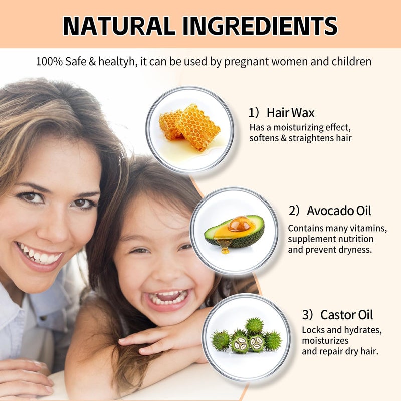 IKT Shiyalan Hair Wax Stick, Wax Stick for Hair, Slick Stick for Hair Non-greasy Styling Hair Pomade Stick, Strong Hold Makes Hair Look Neat and Tidyï¼ˆ2.7 Ounceï¼‰ - Image 4