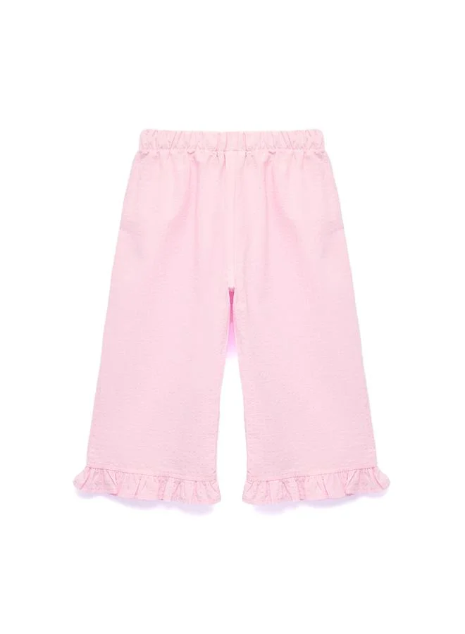 Koton  Ruffled Cotton Trousers for Women | Best Price UAE