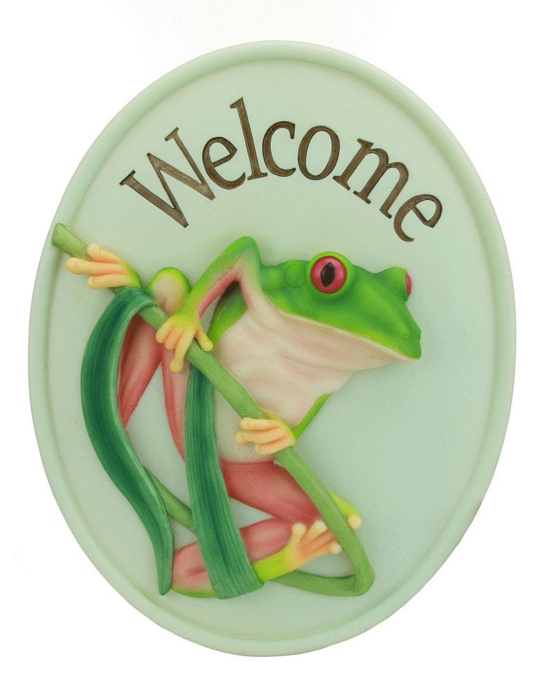IBIS Tree Frog Welcome Plaque By Ibis & Orchid Designs - Image 2