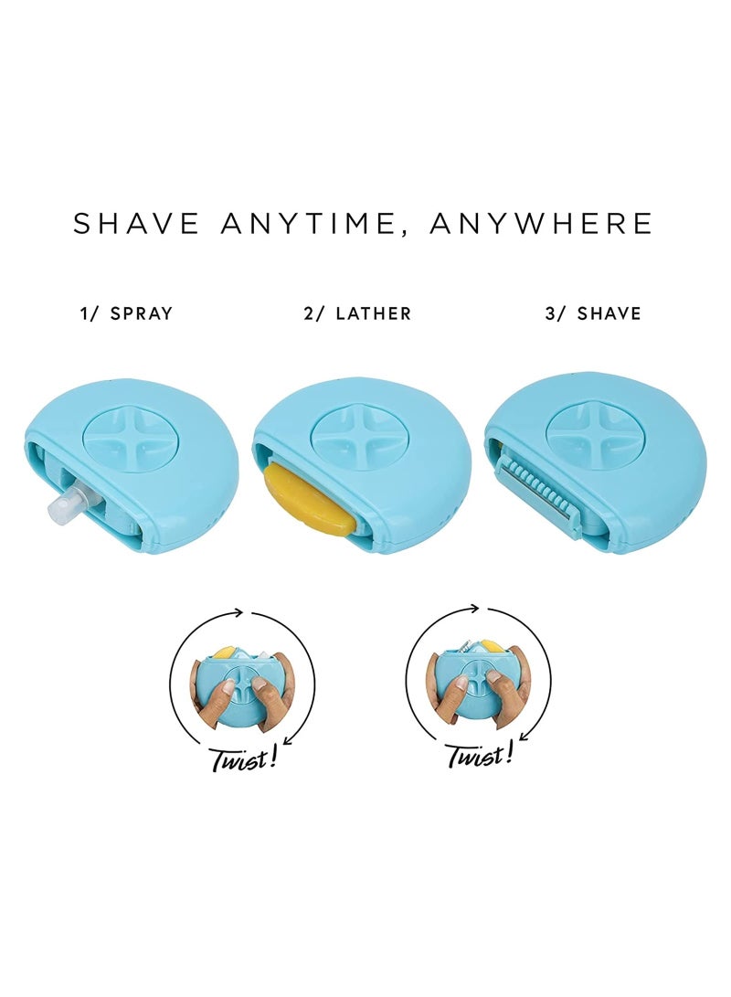 جهاز ازالة الشعر 3 في 1، ماكينة حلاقة يدوية محمولة ، اداة ازالة الشعر للنساء (ازرق) - Image 3
