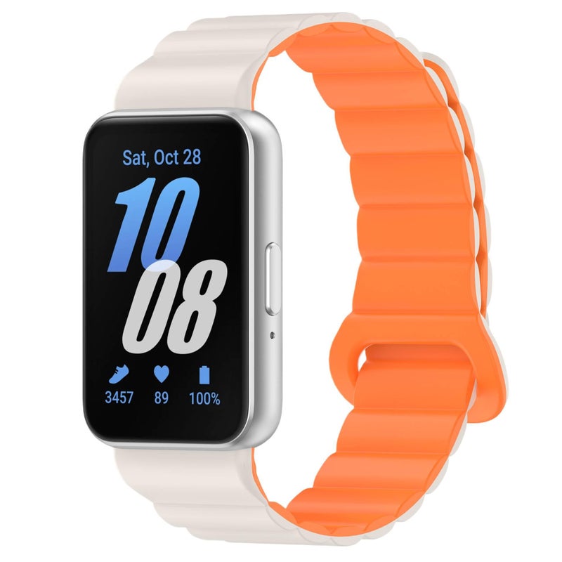 سوار ساعة ذكية رياضي من السيليكون متوافق باللون وردي قابل للتعديل مع Samsung Galaxy Watch بملاءمة قابلة للتعديل وحزام ناعم للاستبدال اليومي - Image 3