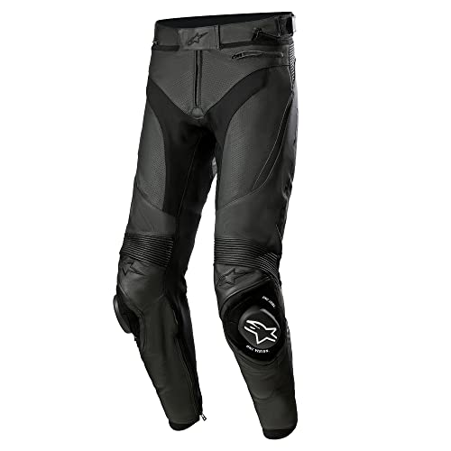 Alpinestars Missile V3 Airflow Leather Airflow Men's Street Motorcycle Pants - Black/Black / 52 - Image 1