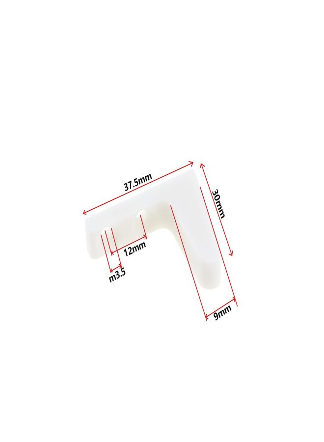 Create idea 4 Pairs Toilet Seat Stabilisers Wobbly Loose Buffers Bumpers Stop Elderly Disabled Slipping Sliding with Screws White Plastic - Image 4