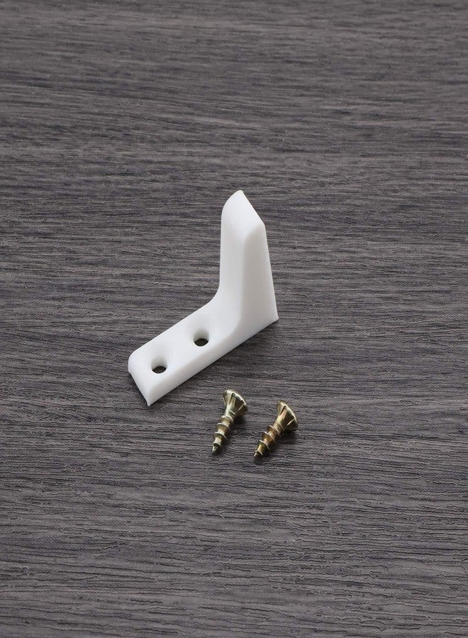 Create idea 4 Pairs Toilet Seat Stabilisers Wobbly Loose Buffers Bumpers Stop Elderly Disabled Slipping Sliding with Screws White Plastic - Image 5