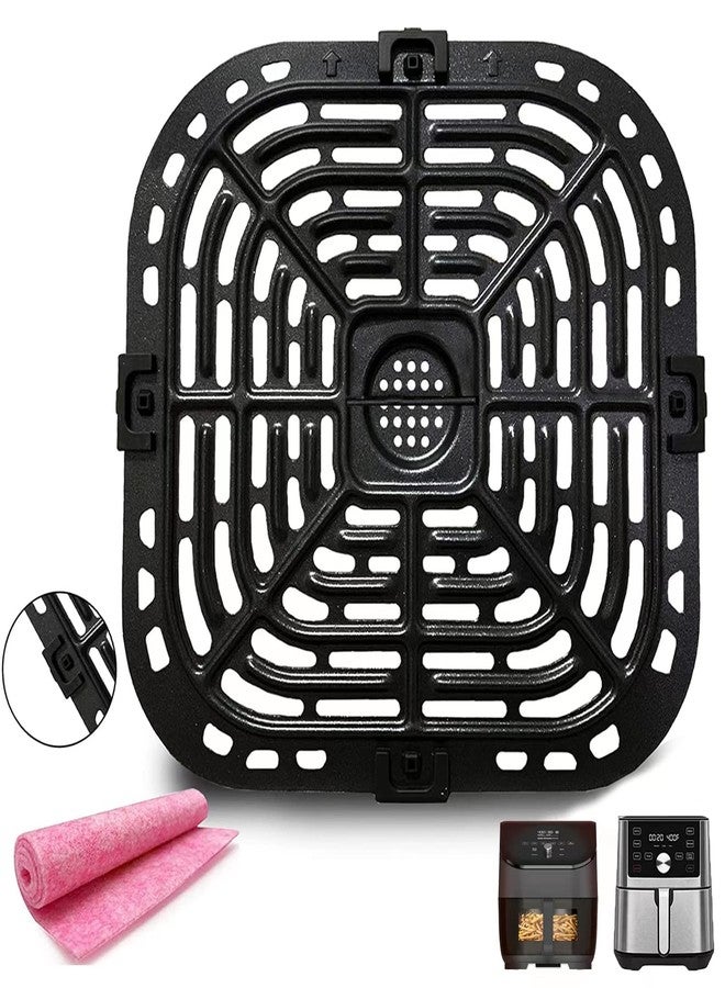 GSZN رف صينية مقرمشة لقلايات الهواء Instant Vortex Plus سعة 6 كوارت و5.7 كوارت - شبكة شواء ممتازة مع قطع مطاطية لقلاية الهواء Gourmia GAF685 سعة 6 كوارت - Image 1