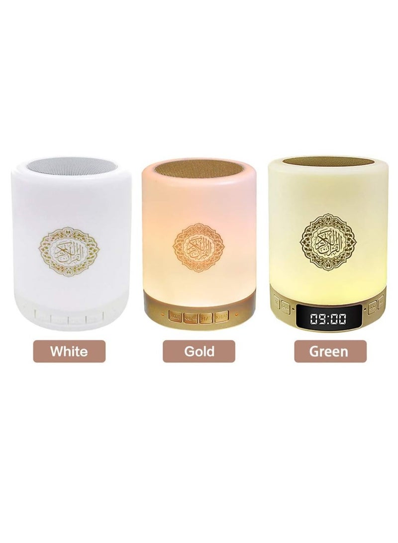 Quran Smart Touch LED Lamp – Bluetooth Speaker with APP Control  Remote, Rechargeable Night Light in Gold - Image 3