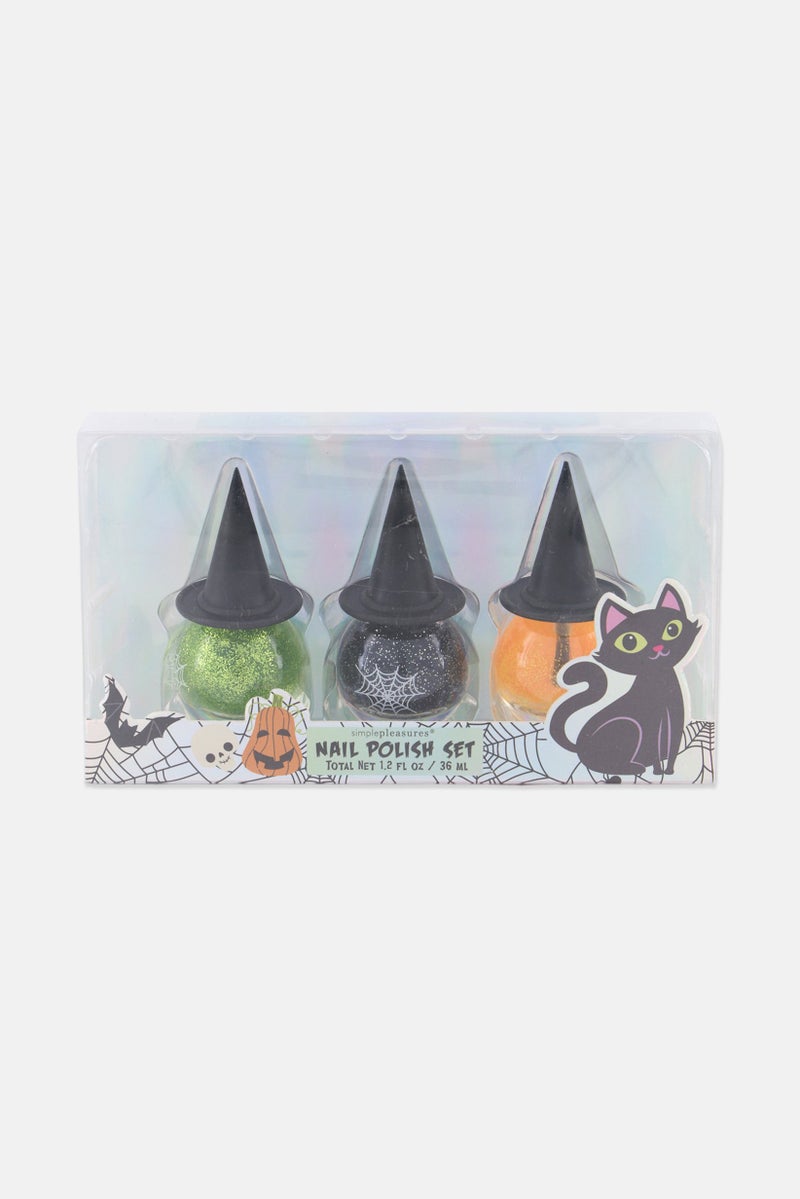 simple pleasures Halloween Nail Polish Set,  Orange - Image 1