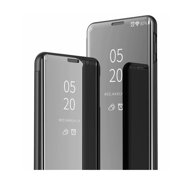 HuHa Protective Cover For Huawei Y6P/Honor 9A Plated Mirror Horizontal Flip Leather Case with Holder(Silver) - Image 3
