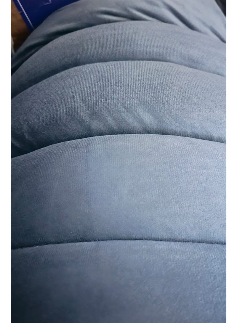 SleepLand Grey Guest and Travel Package with Mattress Pad Blanket Pillow and Storage Bag - Image 3