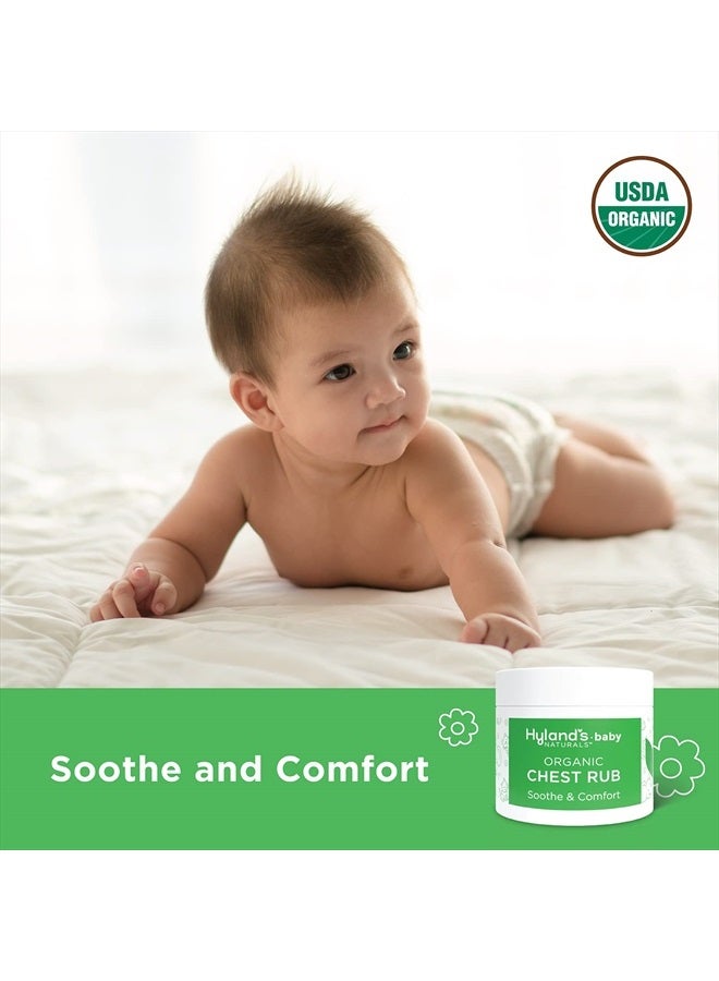 Hyland's Naturals Baby Organic Chest Rub, Soothe & Comfort, with Organic Lavender, Peppermint, & Chamomile Flower Oil, Safe & Gentle, Dermatologist Tested, 1.76 Oz, Infant - Image 2
