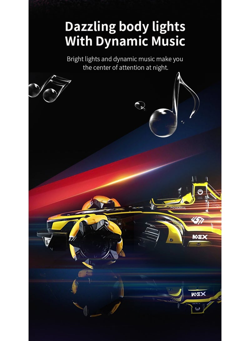 Toyland 2.4G Wireless Stunt Motion 360 Rotating F1 Full Function Remote Control and Hand Sensor Stunt Toy Car With Led Lights For Kids - Image 3