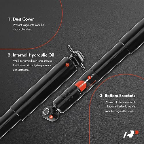 A-Premium Rear Shock Struts Absorbers Compatible with Chevrolet Colorado GMC Canyon 2004-2012 Isuzu i-280 2006 i-290, Driver and Passenger Side - Image 3