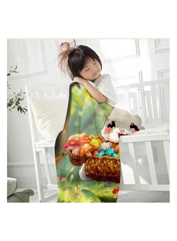 عام بطانية رقيقة من الفانيلا الكرتونية للأطفال أو الطلاب (دافئة ومريحة ومناسبة للنوم والألعاب) 100 سم * 150 سم - 825 - Image 3