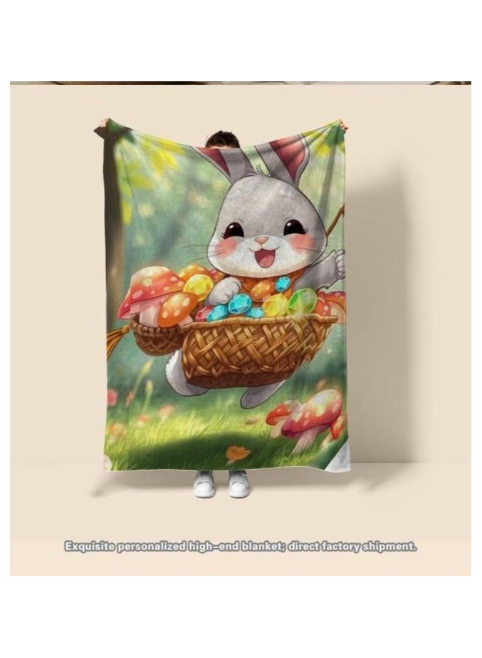 عام بطانية رقيقة من الفانيلا الكرتونية للأطفال أو الطلاب (دافئة ومريحة ومناسبة للنوم والألعاب) 100 سم * 150 سم - 825 - Image 4