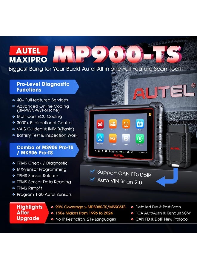 Autel Autel MaxiPRO MP900-TS OBD2 Car Diagnosis  - Image 2