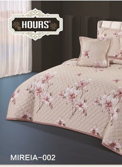 Hours Compressed double-sided floral bed comforter set, 6 pieces, size 240 * 220 cm  - Image 3
